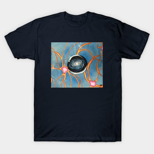 Galaxy Neurons T-Shirt by GabriellaJulietaArt